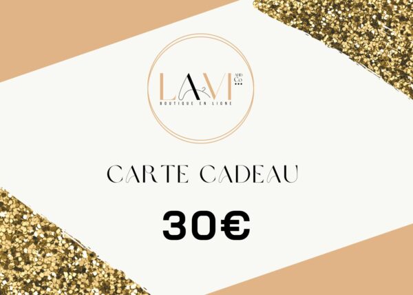 Carte cadeau 30€