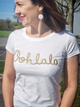 Tee-shirt Ohlala doré