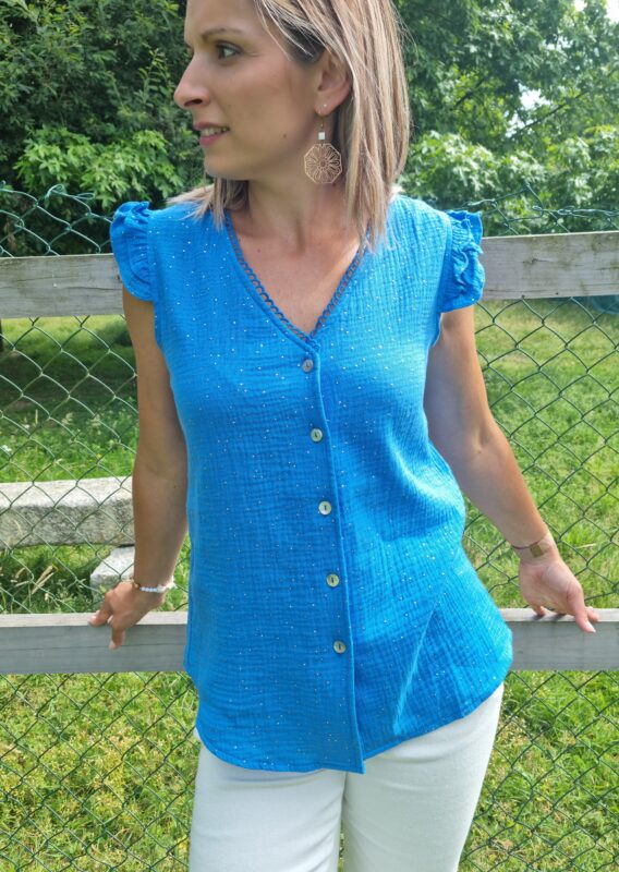 Chemise Aimy bleue – Image 4