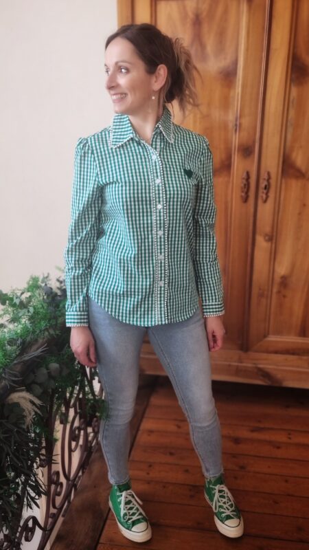 Chemise Astrid verte