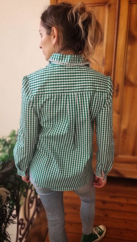 Chemise Astrid verte – Image 4