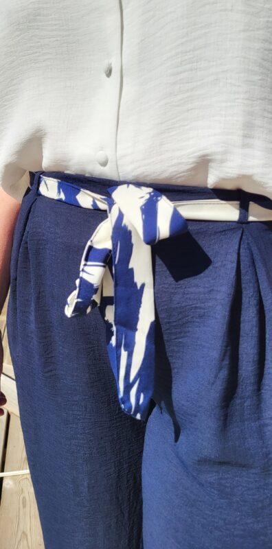 Pantalon Amine marine – Image 2