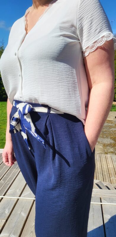 Pantalon Amine marine – Image 3