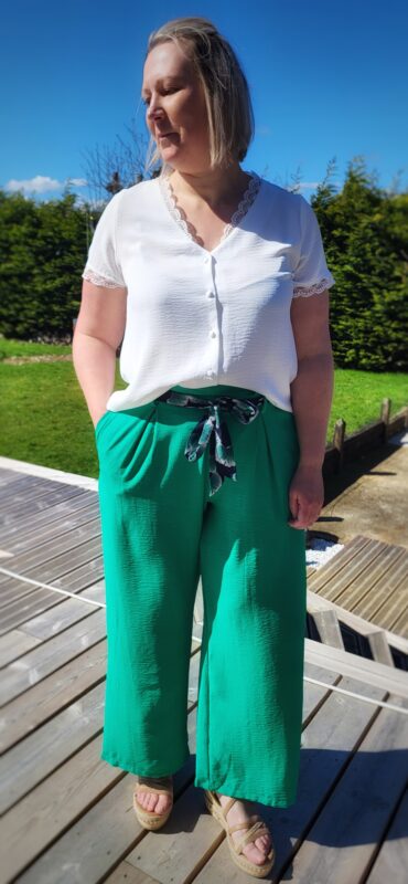 Pantalon Amine vert