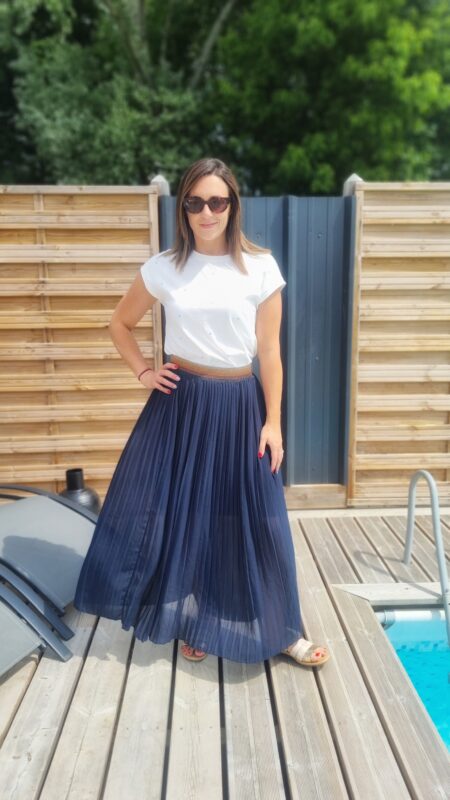 Jupe Amy bleue marine