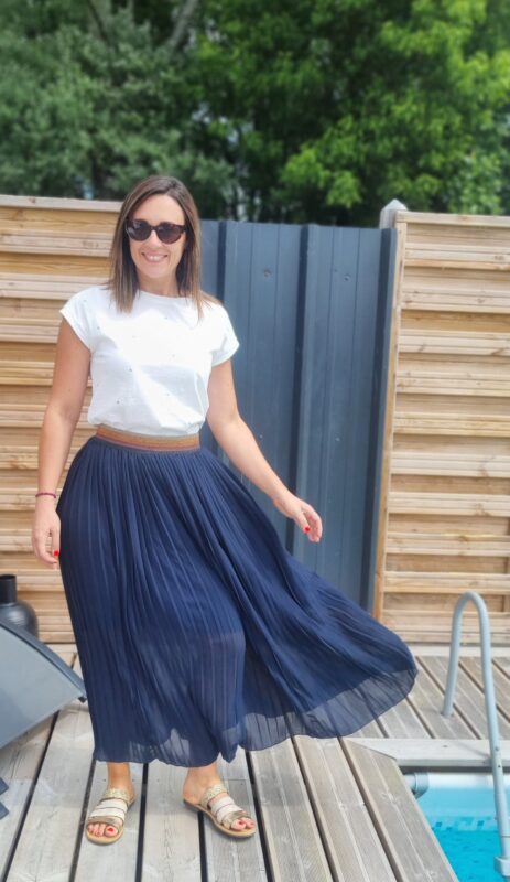 Jupe Amy bleue marine – Image 4