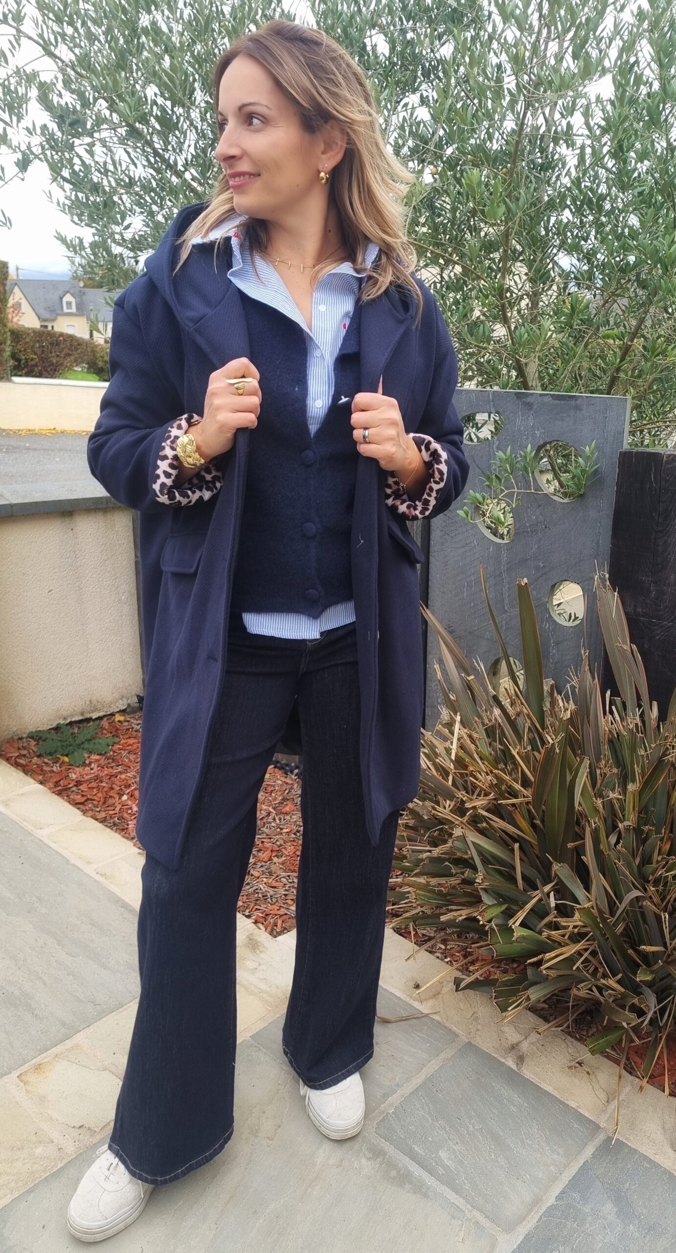 Manteau Brandon marine