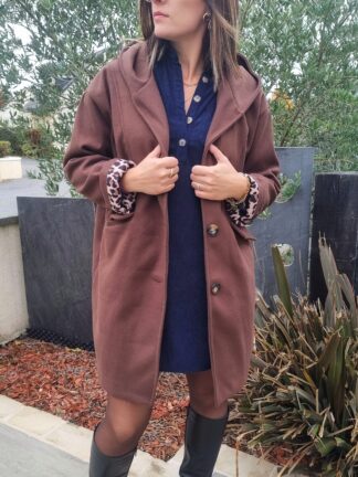 Manteau Brandon marron