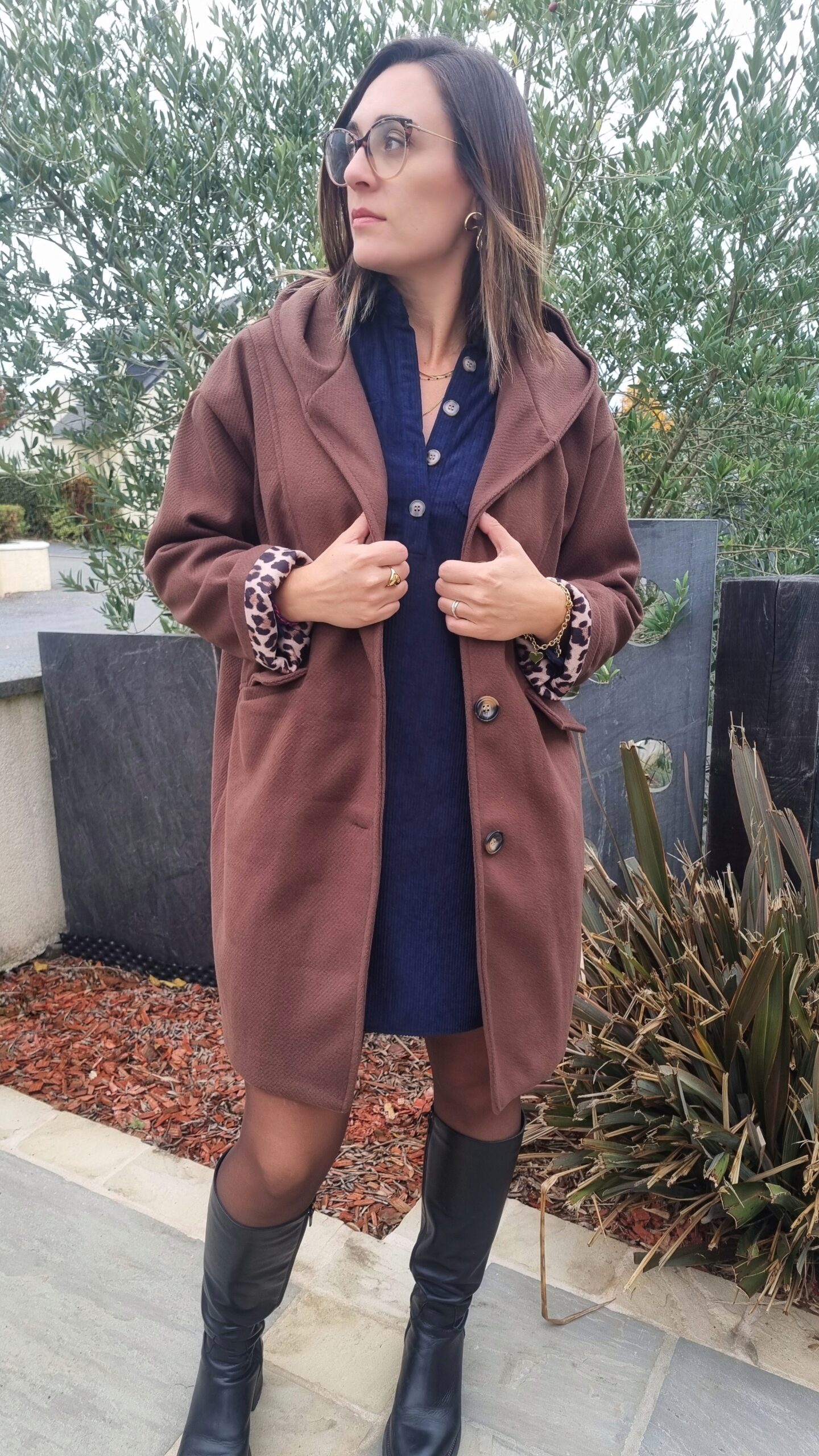 Manteau Brandon marron