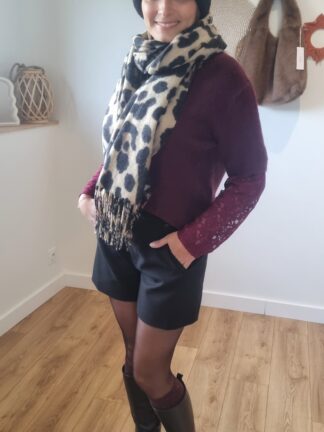 Echarpe Féline beige