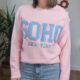 Pull femme rose SOHO New York maille douce